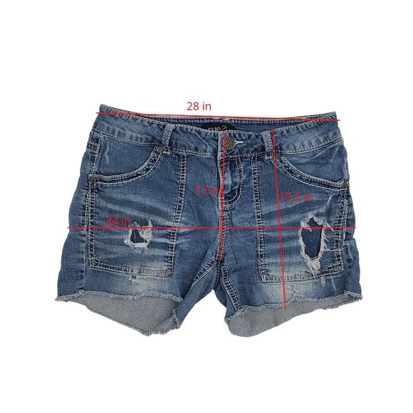 Rue21 Distressed Denim Ripped Torn Mid Rise / High - Picture 4 of 4